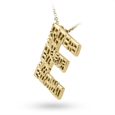 Initial of Initials Pendant - The letter E
