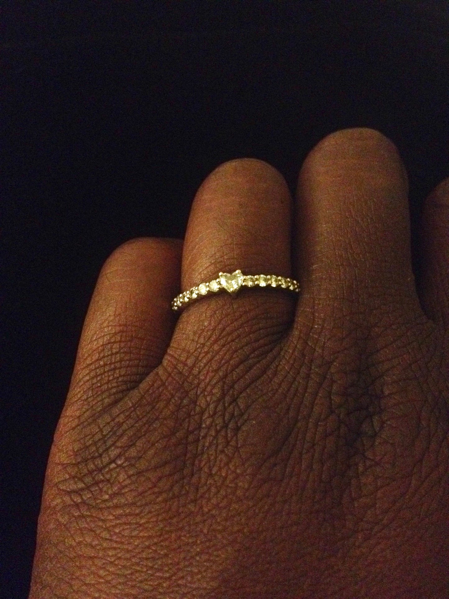 Dainty Diamond Sweetheart Ring