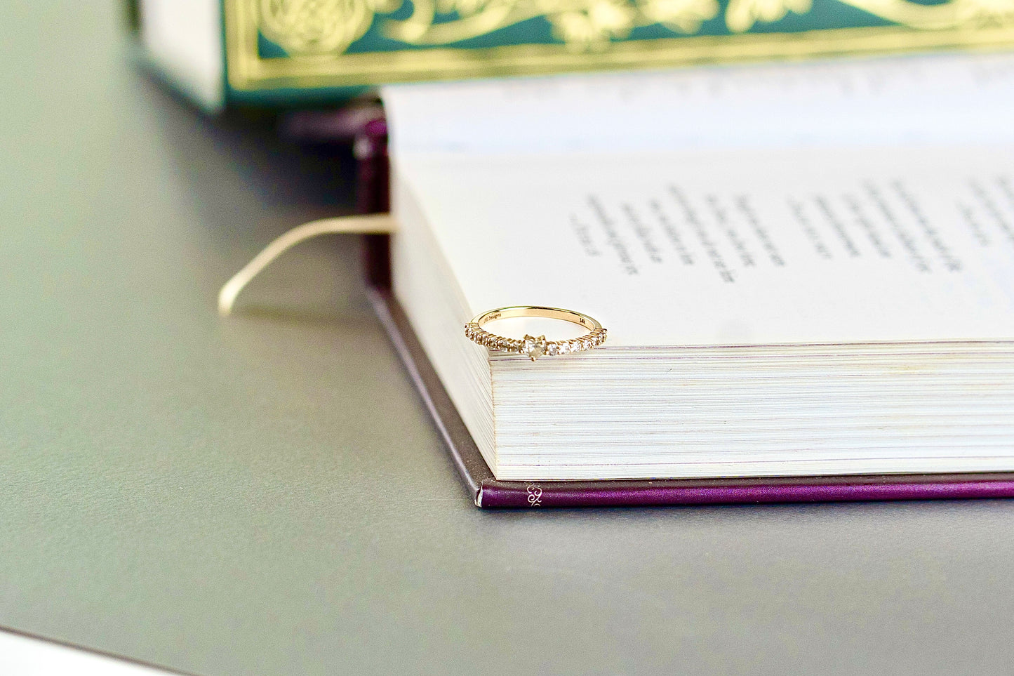 Dainty Diamond Sweetheart Ring