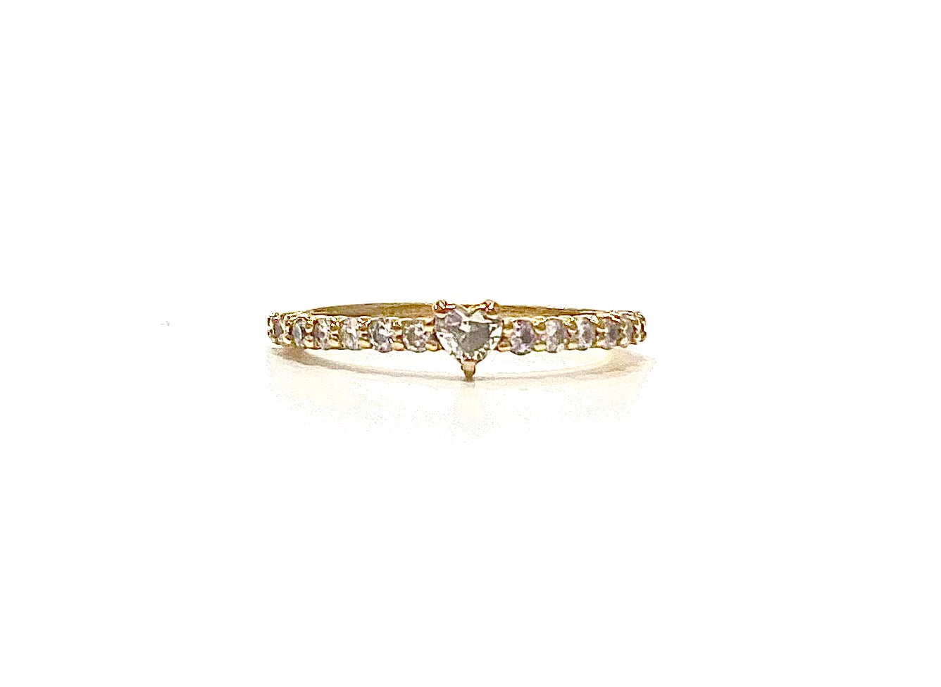 Dainty Diamond Sweetheart Ring